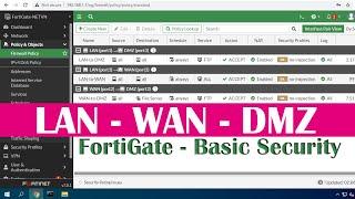 Basic configuration for Fortigate interfaces