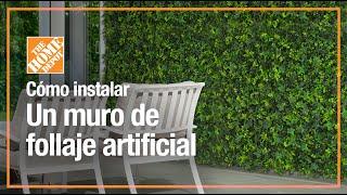 Cómo instalar un muro de follaje artificial FÁCIL y RÁPIDO | Jardín