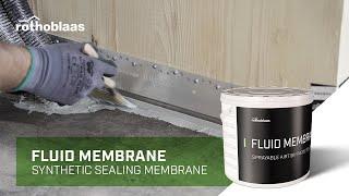 Synthetic sealing membrane for brush and spray application FLUID MEMBRANE - Rothoblaas