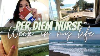 Per diem nursing benefits + Nurse work life balance// Weekly Nurse Vlog