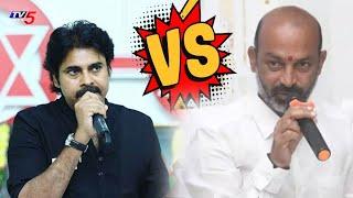 Pawan Kalyan Vs Bandi Sanjay | Janasena Vs BJP in Telangana | TV5 News