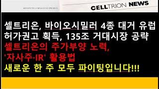 (셀트리온)셀트리온, 바이오시밀러 4종 대거 유럽 허가권고 획득, 135조 거대시장 공략/셀트리온의 주가부양 노력, '자사주·IR' 활용법