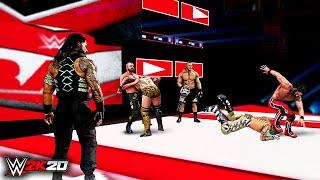 WWE 2K20 Custom Story - Heel Roman Reigns Reunites THE SHIELD Raw 2020 ft. Lesnar, Reigns