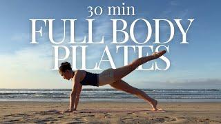 30 MIN FULL BODY WORKOUT || At-home Pilates (No equipment) w/ voice guidance