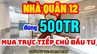 Bán nhà quận 12 giá rẻ - hộ khẩu thành phố, giá chỉ 500tr - ngay trung tâm phường thạnh xuân.