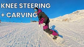 How Knee Steering can Work with Carving