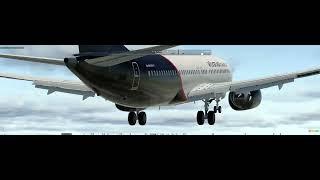 Walker Air Boeing Tour LEG 6 - 737 MAX 8 Landing Charleston KCHS