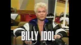 BILLY IDOL interview on MTV 1990 Bon Jovi contest