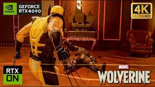 Marvels Wolverine Gameplay Full Fight Combat 4K Ultra HD Graphics RTX On