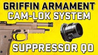 Suppressor Quick Detach System - Griffin CAM-LOK Tested On Beretta M9