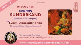 Gems from Sunderkand - 01/07 by Swami Aparajitananda given at Chinmaya Mission Chicago-Yamunotri.