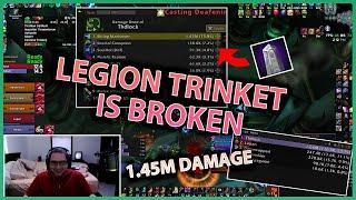 THDLOCK CAN'T BELIEVE HIS EYES, LEGION TRINKET 1,45M DAMAGE !!| Daily WoW Highlights #205 |