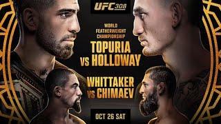 UFC 308 LIVE TOPURIA VS HOLLOWAY LIVESTREAM & FULL FIGHT COMPANION