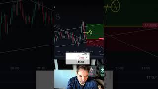 Trade no Ouro realizada hoje cedo! Esse trade também passei a Tip no meu app TAKE TIPS!Baixe no cell