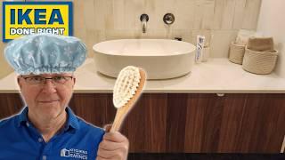 I Used IKEA KITCHEN Cabinets in my BATHROOM?!