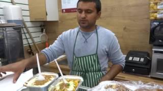 Buying a Samosa Chaat at one of the cheapest Indian Street Food shops in London & the UK for £1.50