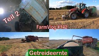 Farmvlog #142 Teil 2: Getreideernte mit 2 Case CF60