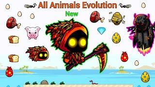 All Animals Evolution With New Autumn Reaper And Pet (EvoWorld.io)