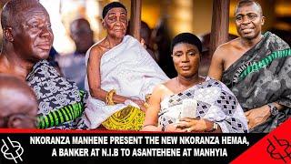 NKORANZA MANHENE PRESENT THE NEW NKORANZA HEMAA, A BANKER AT N.I.B TO ASANTEHENE AT MANHYIA