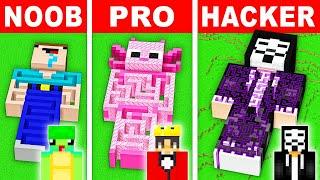 NOOB Vs PRO: MAZE INSIDE BODY House Build Challenge In Minecraft!