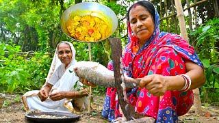 নদীর রুই মাছের সর্ষে টমেটো কাঁচা লঙ্কা দিয়ে ঝাল রান্না | Rui macher sorshe tomato jhal recipe