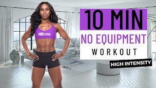 10 MIN FULL BODY WORKOUT // No Equipment | Reggie C Fitness