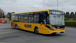 Buses At East Midlands Airport Coach Park