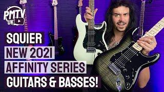 BRAND NEW 2021 Squier Affinity Series Guitars & Bass Models! Flamed Maple, Dual Humbuckers & More!