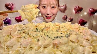 ASMR 새우 크림파스타【한국어 자막】【Mukbang/ Eating Sounds】