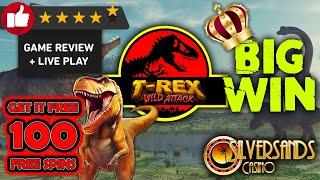 UNLOCK JURASSIC JACKPOTS: T-REX SLOTS REVIEW & BONUSES