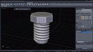 3d modeling tutorial using Hexagon 2.5 Threaded Bolt New HD version