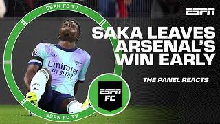 Reaction to Bukayo Saka leaving Arsenal’s win vs. Crystal Palace on crutches | ESPN FC