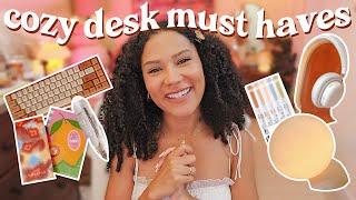 cozy desk must-haves️ - stationary, desk items, tech!