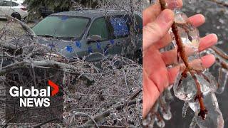 Ontario ice storm: Hundreds of thousands without power as system moves East