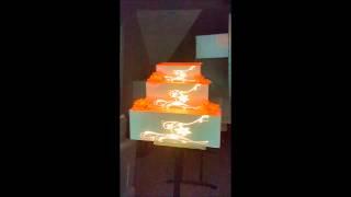 EventStretch Sample Video Mapping Square Wedding Cake 1