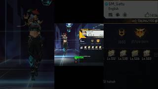 GM GATTU  100 LEVEL ID #freefireindia #shorts