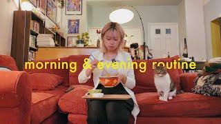 my realistic morning & evening routine living alone (post-grad edition!)