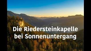 4k - die Riedersteinkapelle bei Sonnenuntergang