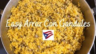 Puerto Rican Arroz Con Gandules|Rice and Pigeon Peas