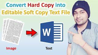 convert hard copy to soft copy  | convert image to text | hard copy se soft copy kaise banaye