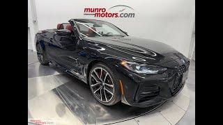 2024 BMW 430i XDrive Cabriolet MSport PremiumEnhanced Advanced Drivers Asst Black Saphire/Tacora Red