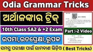 ଅର୍ଥାଳଙ୍କାର |  Arthalankar | Arthalankar Class 10 | Arthalankar Odia Grammar | Alankar Odia Grammar