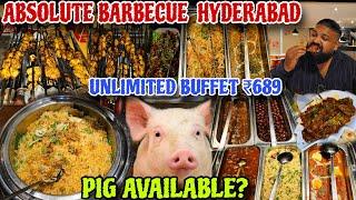 Unlimited Buffet ₹689 Only // Absolute Barbeques Hyderabad