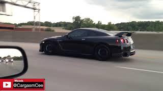 Epic Nissan GTR HKS Exhaust Sound! FBO Nissan GTR Black Edition Acceleration!