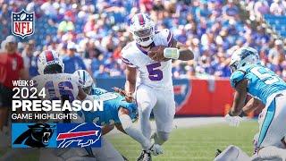 Carolina Panthers vs. Buffalo Bills | 2024 Preseason Week 3 Game Highlights