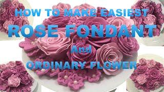 HOW TO MAKE EASIEST ROSE FONDANT | Part 2| JOLHEZ KITCHEN VLOG #VLOG21