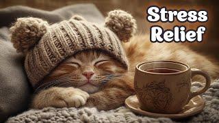 Relaxing Coffee Shop Vibes for Cats  Cozy Music to Calm Your Furry Friends