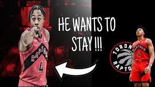 Scottie Barnes LOVES Toronto and WANTS TO STAY !!