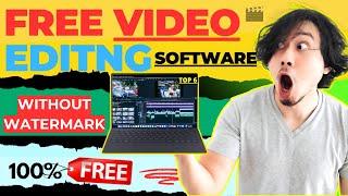 Top 6 Free Video Editing Software Without Watermark For PC/Laptop  | 100% Free & No Watermark