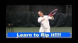 Tennis Instruction :Racquet Acceleration - Learn to Rip it!